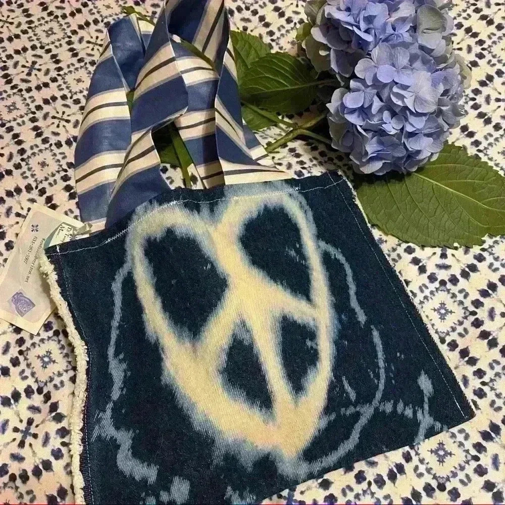 New. Handmade Boho Denim tote bag